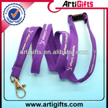 Purple color fashion cheap women's lanyards